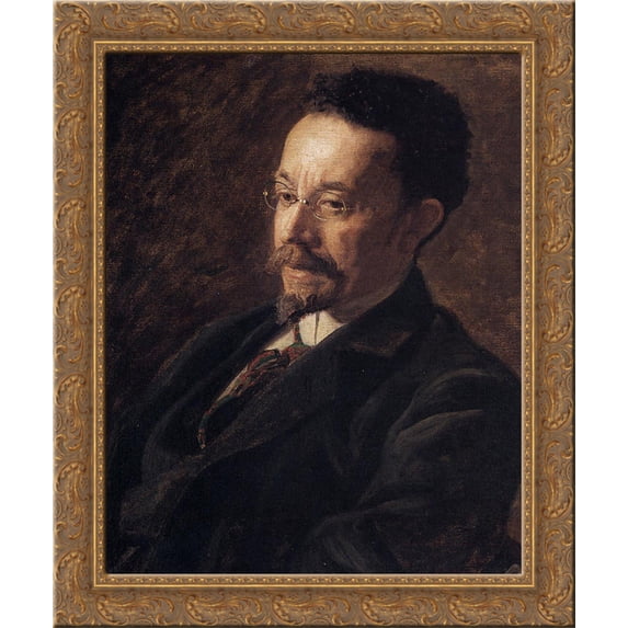 Portrait of Henry Ossawa Tanner 24x20 Gold Ornate Wood Framed Canvas Art by Thomas Eakins