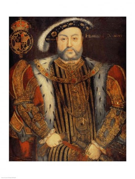 Portrait of Henry VIII Canvas Art - Hans Holbein (18 x 24)