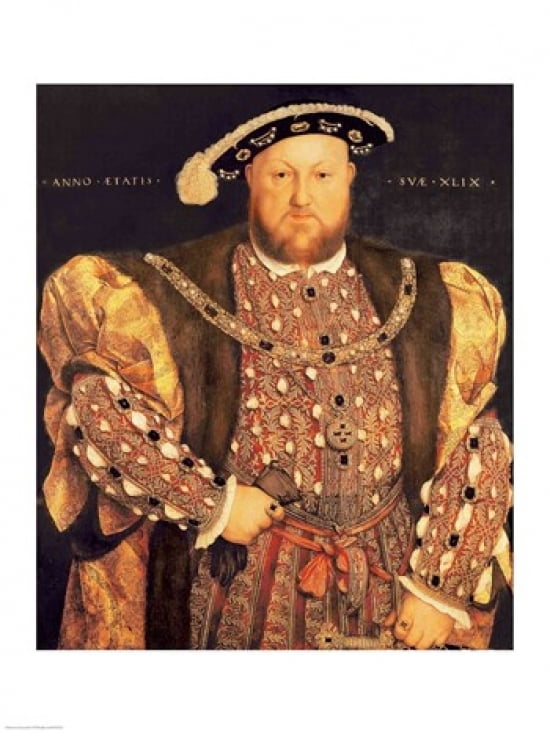 Portrait of Henry VIII Canvas Art - Hans Holbein (24 x 36)