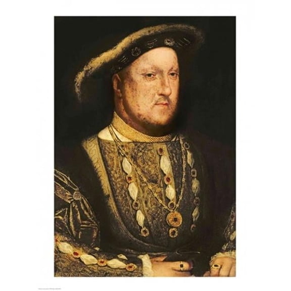 Portrait of Henry Viii Poster Print by Hans Holbein - 24 x 36 in. - Large