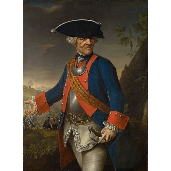 Portrait of Hieronymus Linder of Basel (1760) Poster Print by Johann Nikolaus Grooth (24 x 36)