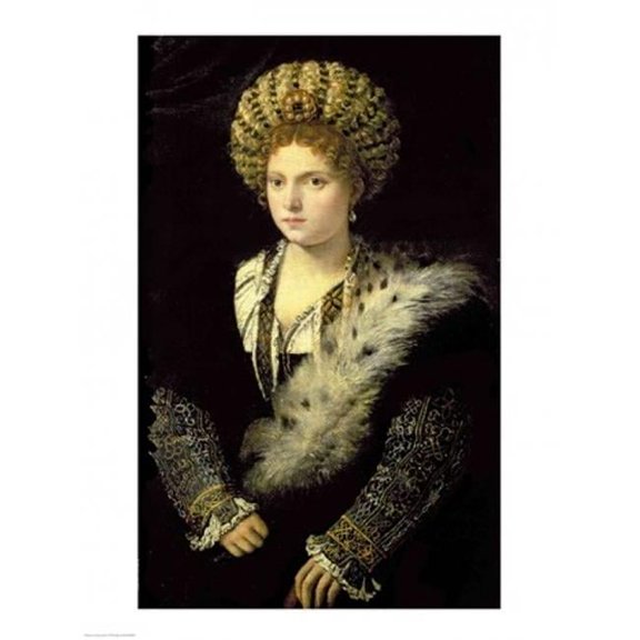 Portrait of Isabella dEste Poster Print by Titian