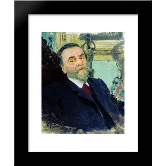Portrait of Ivan Zvetkov 20x24 Framed Art Print by Repin, Ilya