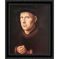 thumbnail image 1 of Portrait of Jan de Leeuw 20x24 Black Ornate Wood Framed Canvas Art by Eyck, Jan van, 1 of 2