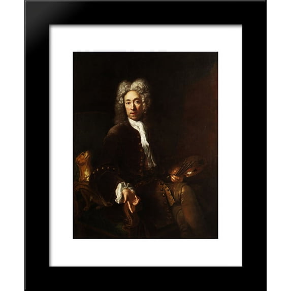 Portrait of Jean Baptiste Gayot Dubuisson 20x24 Framed Art Print by Pesne, Antoine