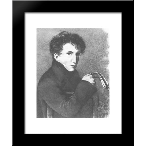 Portrait of Jean-Francois Duval 20x24 Framed Art Print by Orest Kiprensky