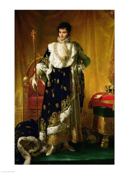 Portrait of Jerome Bonaparte Canvas Art - Francois Gerard (18 x 24)