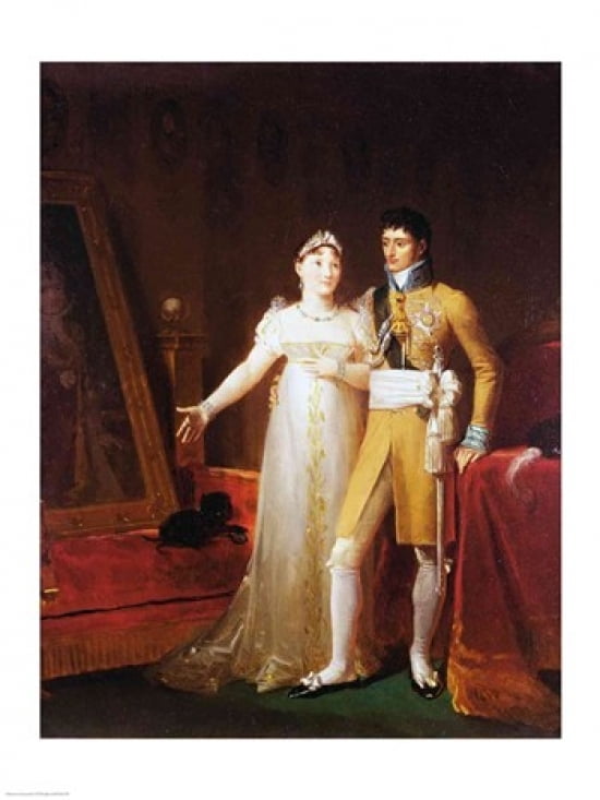 Portrait of Jerome Bonaparte Canvas Art - Francois Gerard (24 x 36)
