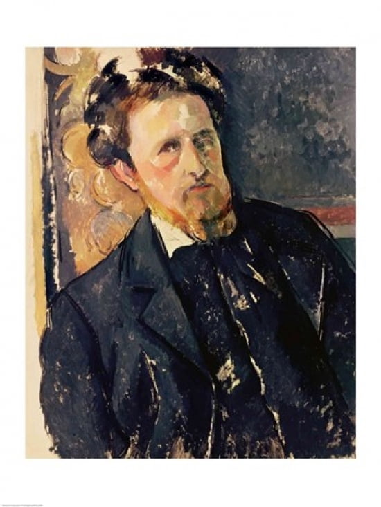 Portrait of Joachim Gasquet Canvas Art - Paul Cezanne (24 x 36)