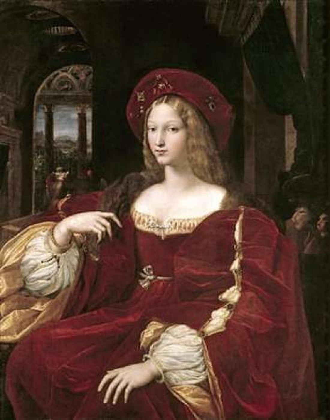 Portrait of Joanna of Aragon Canvas Art - Raphael (22 x 28)