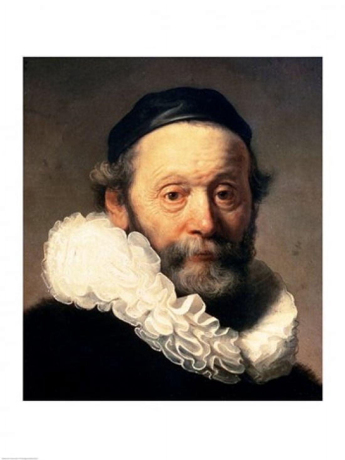 Portrait of Johannes Uyttenbogaert Canvas Art - Rembrandt van Rijn (18 x 24)
