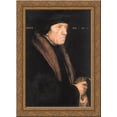 thumbnail image 1 of Portrait of John Chambers 19x24 Gold Ornate Wood Framed Canvas Art by Holbein, Hans (Younger), 1 of 2
