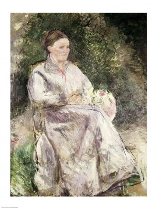 Portrait of Julie Velay Wife of the Artist c1874 Canvas Art - Camille Pissarro (18 x 24)