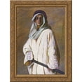 thumbnail image 1 of Portrait of Kahlil Gibran 24x18 Gold Ornate Wood Framed Canvas Art by Lilla Cabot Perry, 1 of 2