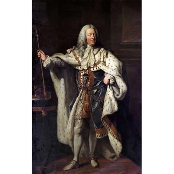 Portrait of King George II Poster Print by John Shackleton - 12 x 18 - Small