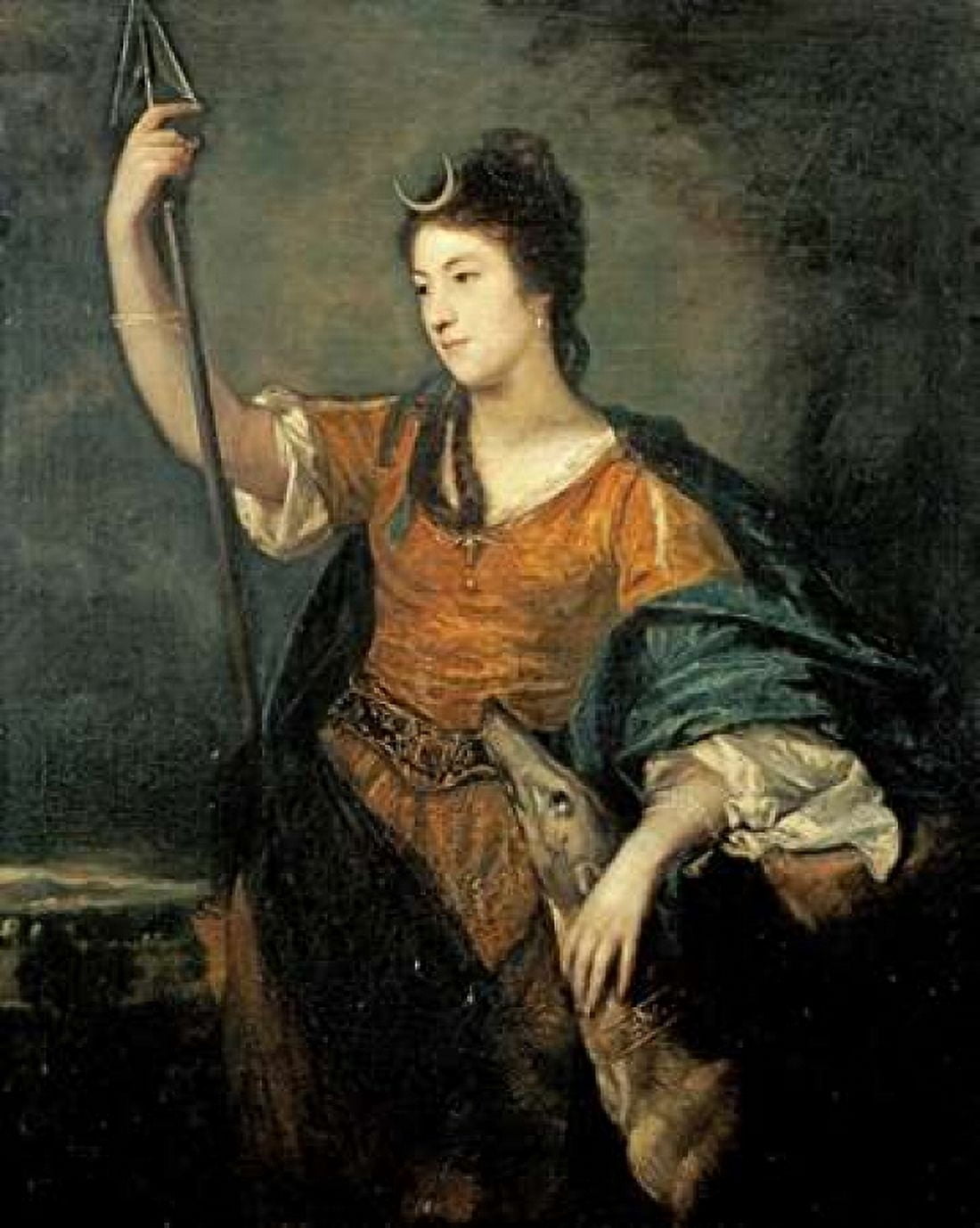Portrait of Lady Anne Dawson Canvas Art - Sir Joshua Reynolds (24 x 30)