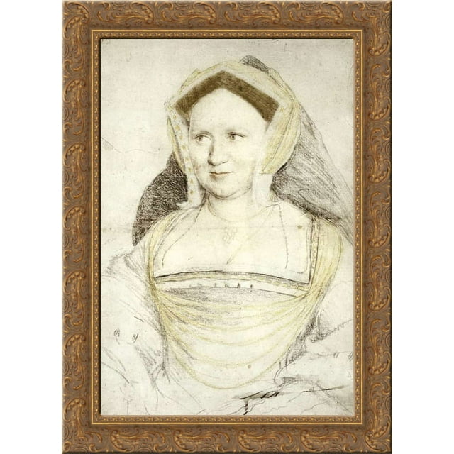 Portrait of Lady Mary Guildford 24x18 Gold Ornate Wood Framed Canvas