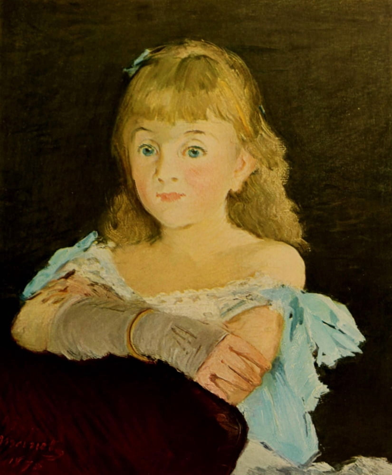 Portrait of Lina Campineanu 1878 Canvas Art - douard Manet (18 x 24)