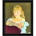thumbnail image 1 of Portrait of Lina Campineanu 28x34 Large Black Ornate Wood Framed Canvas Art by Edouard Manet, 1 of 2