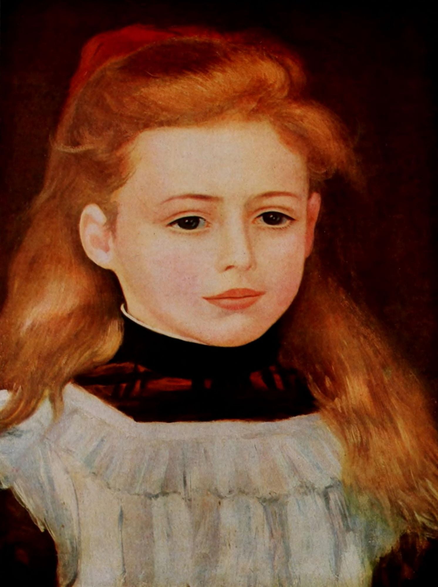 Portrait of Lucie Berard Canvas Art - Pierre-Auguste Renoir (24 x 36)