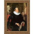 thumbnail image 1 of Portrait of Ludovicus Nonnius 24x18 Gold Ornate Wood Framed Canvas Art by Peter Paul Rubens, 1 of 2