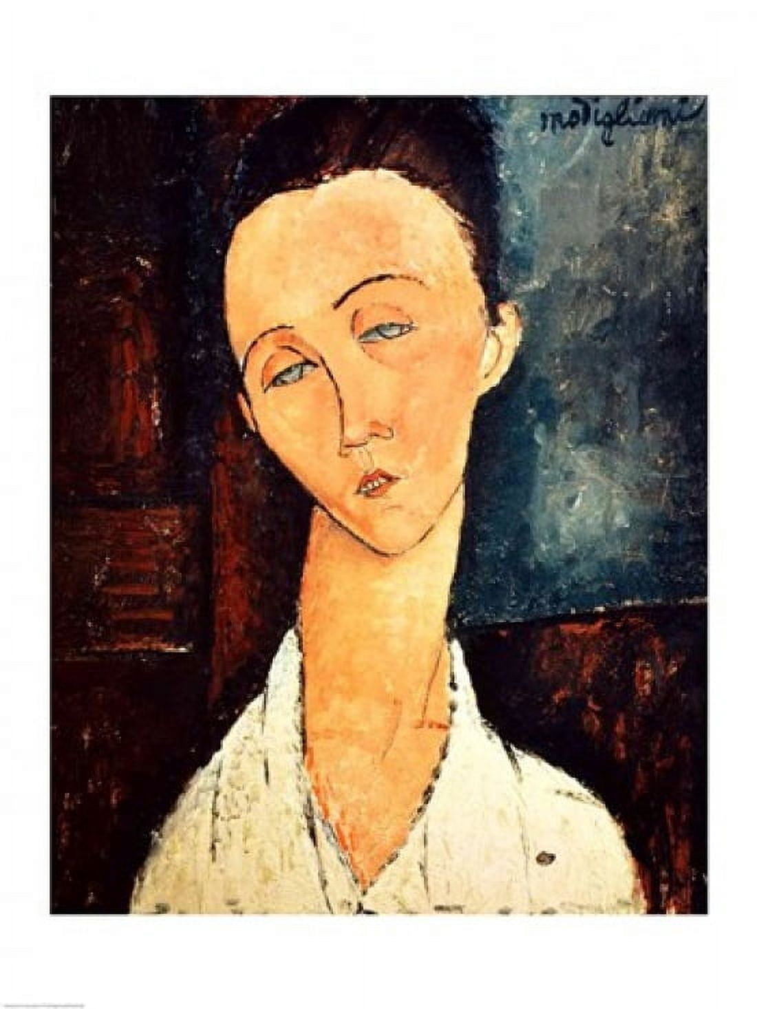 Portrait of Lunia Czechowska 1918 Canvas Art - Amedeo Modigliani (18 x 24)
