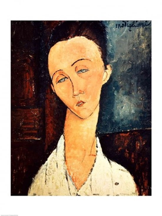 Portrait of Lunia Czechowska 1918 Canvas Art - Amedeo Modigliani (24 x 36)
