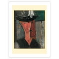 thumbnail image 1 of Portrait of Madam Pompadour - From an Original Color Painting by Amedeo Modigliani c.1915 - Bamboo Fine Art 290gsm Paper Print (Unframed) 18x24in, 1 of 4