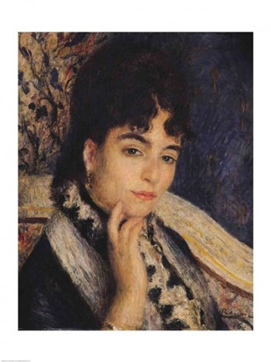 Portrait of Madame Alphonse Daudet Canvas Art - Pierre-Auguste Renoir (24 x 36)