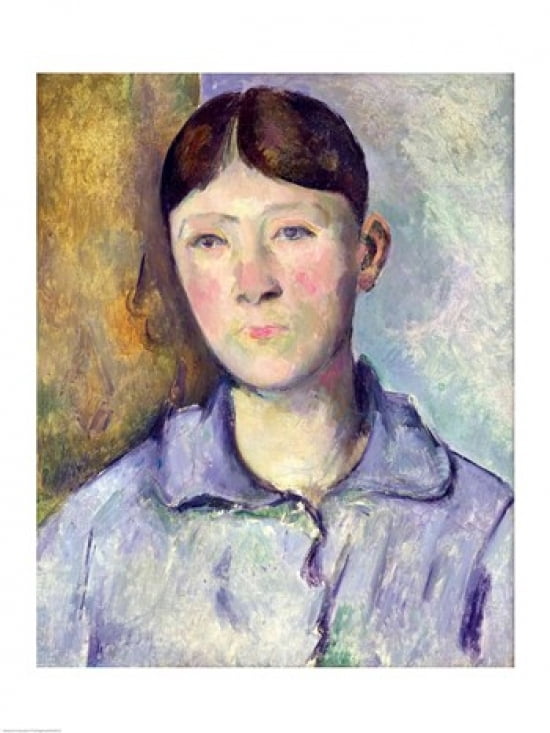 Portrait of Madame Cezanne 1885-90 Canvas Art - Paul Cezanne (24 x 36)