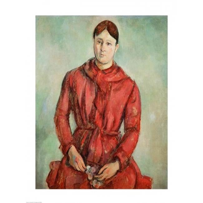 madame cezanne in a red dress Madame Cezanne -Hortense Fiquet, 1850-1922- in a Red Dress. Painting by Paul Cezanne