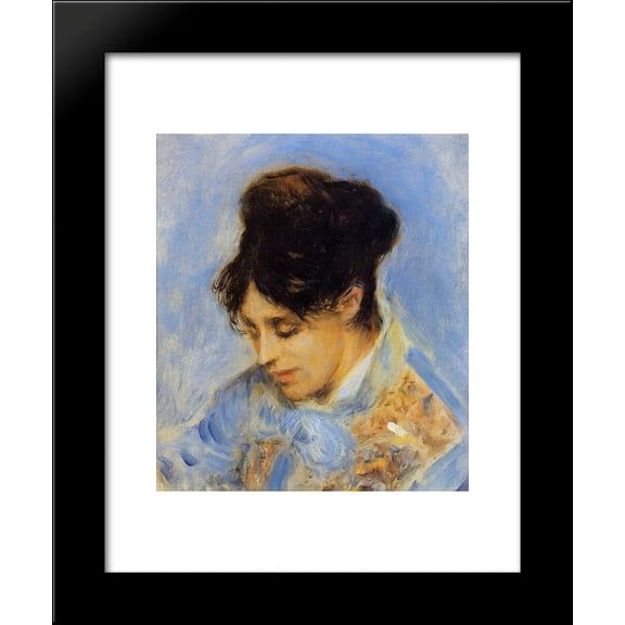 Portrait of Madame Claude Monet 20x24 Framed Art Print by Renoir, Pierre Auguste