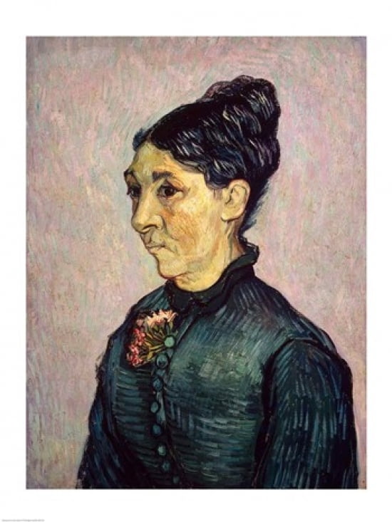 Portrait of Madame Jeanne Lafuye Trabuc 1889 Canvas Art - Vincent Van Gogh (24 x 36)