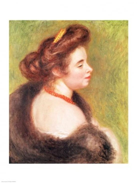 Portrait of Madame Maurice Denis 1904 Canvas Art - Pierre-Auguste Renoir (18 x 24)