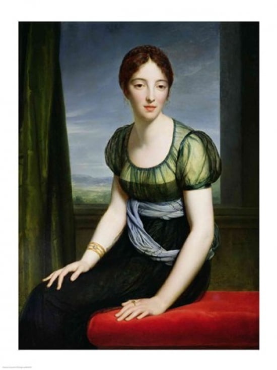 Portrait of Madame Regnault de Saint-Jean dAngely Canvas Art - Francois Gerard (24 x 36)