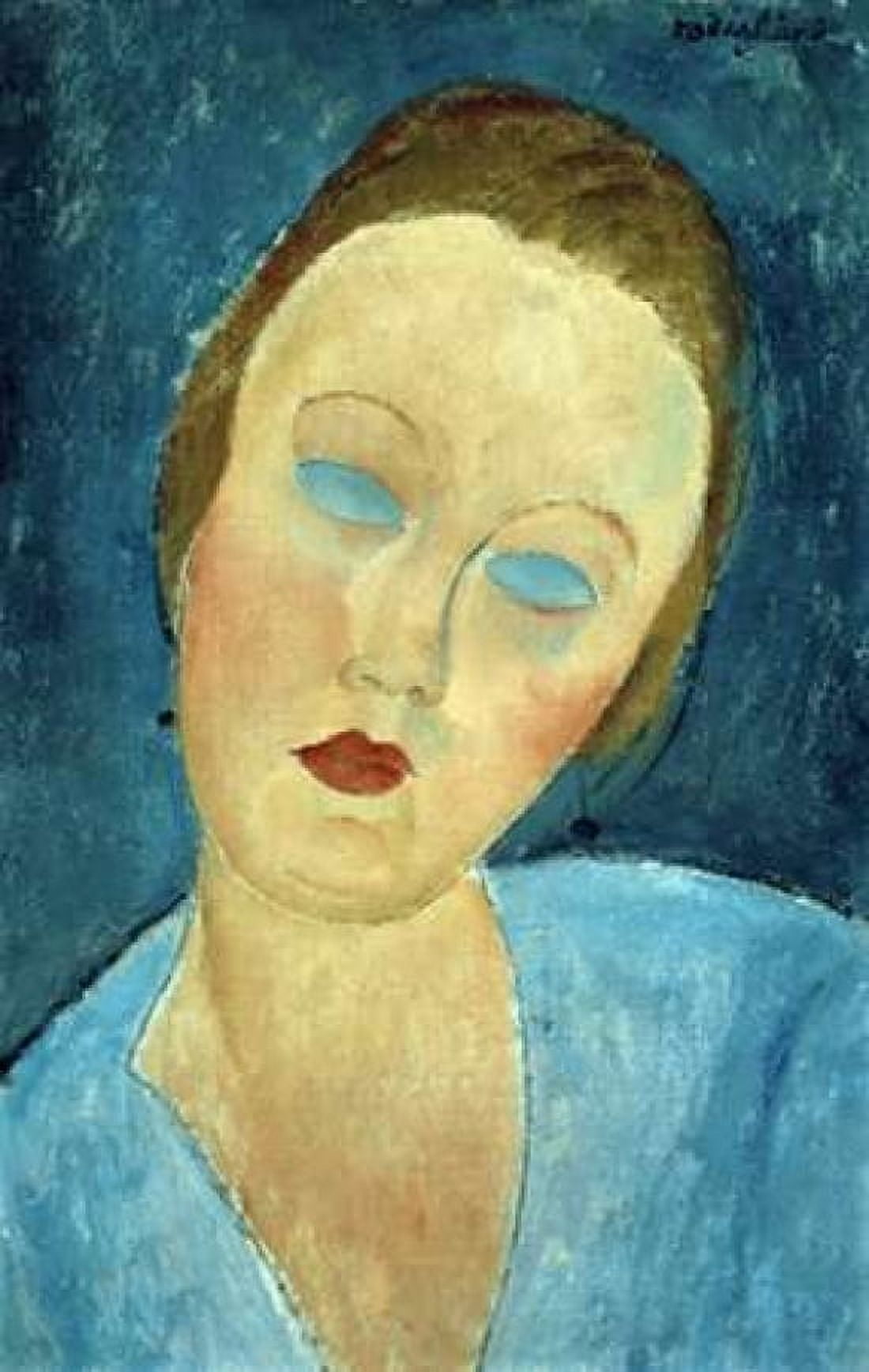 Portrait of Madame Survage Canvas Art - Amedeo Modigliani (24 x 36)