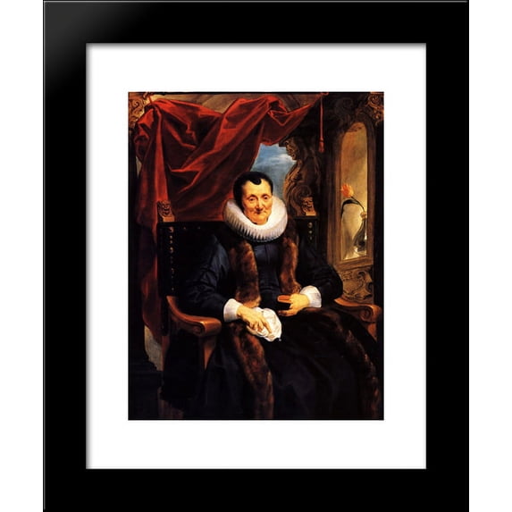 Portrait of Magdalena de Cuyper 20x24 Framed Art Print by Jacob Jordaens