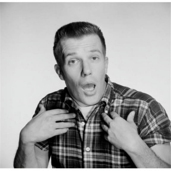 Portrait of Man Poster Print - 18 x 24 in.