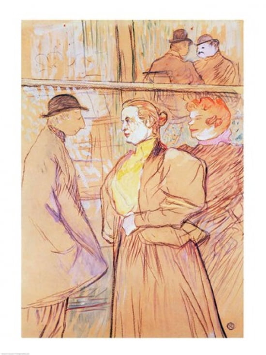 Portrait of Marcelle Lendor 1895 Canvas Art - Henri de Toulouse-Lautrec (18 x 24)