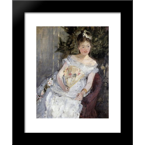 Portrait of Marguerite Carre (also known as Young Girl in a Ball Gown) 20x24 Framed Art Print by Morisot, Berthe