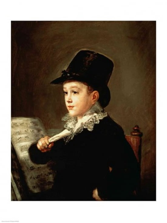 Portrait of Marianito Goya Grandson of the Artist c1815 Canvas Art - Francisco De Goya (18 x 24)