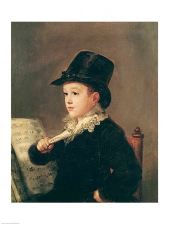 Portrait of Mariano Goya Canvas Art - Francisco De Goya (18 x 24)