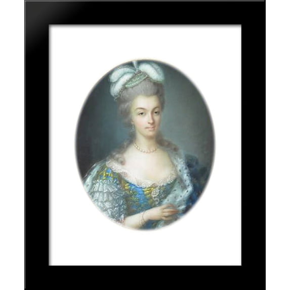 Portrait of Marie Antoinette 20x24 Framed Art Print by Anne Vallayer-Coster