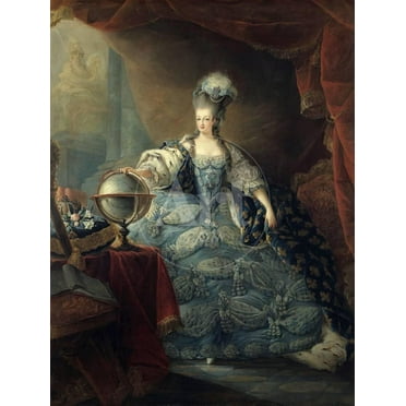 Portrait of Marie Antoinette, Queen of France by JeanBaptiste Andre GautierDagoty, Figurative Unframed Photographic Print Wall Art Sold by ArtCom