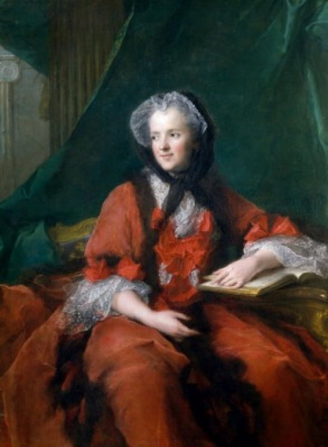 Portrait of Marie Leczinska  Queen of France by Jean-Marc Nattier  (1685-1766)  Dijon  Musee des Beaux-Arts Canvas Art - Jean-Marc Nattier (24 x 36)