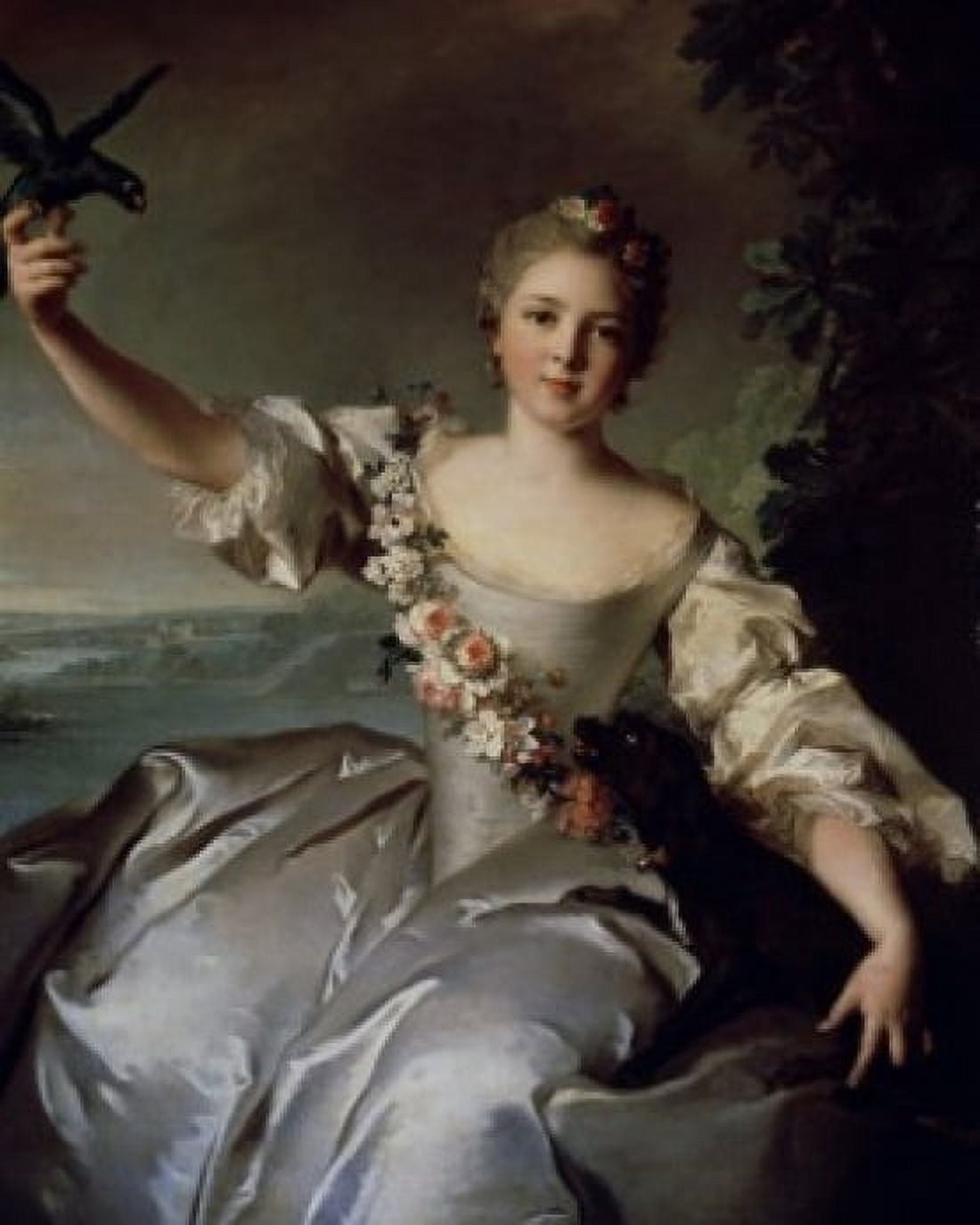 Portrait of Marquise dAntin Jean-Marc Nattier 1685-1766 French Canvas Art - Jean-Marc Nattier (24 x 36)
