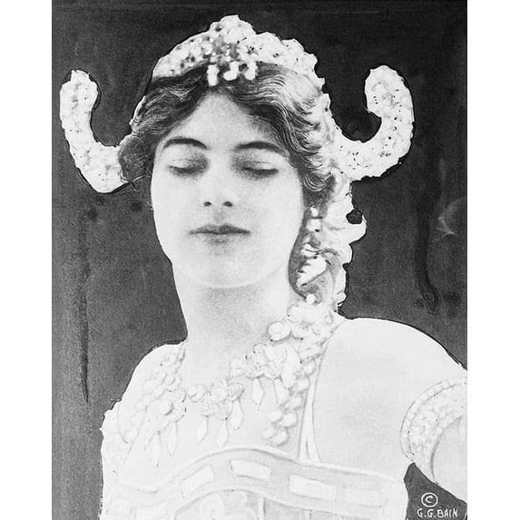 Portrait of Mata Hari - 20x30 Inch Glossy Laminated Poster - Stunning Detail and Bold Colors