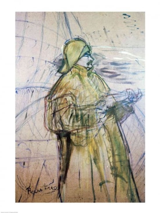 Portrait of Maurice Joyant Canvas Art - Henri de Toulouse-Lautrec (24 x 36)
