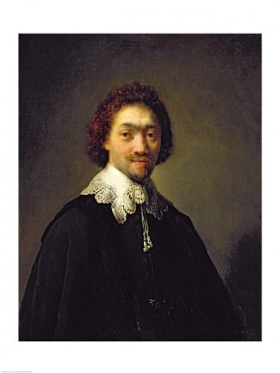Portrait of Maurits Huygens 1632 Canvas Art - Rembrandt van Rijn (24 x 36)