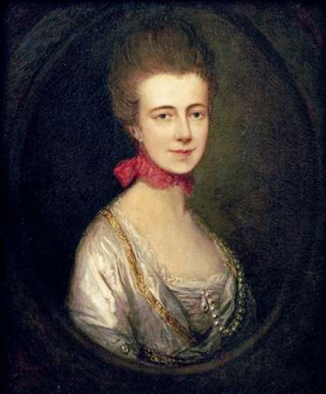 Portrait of Miss Boone Canvas Art - Thomas Gainsborough (20 x 24)